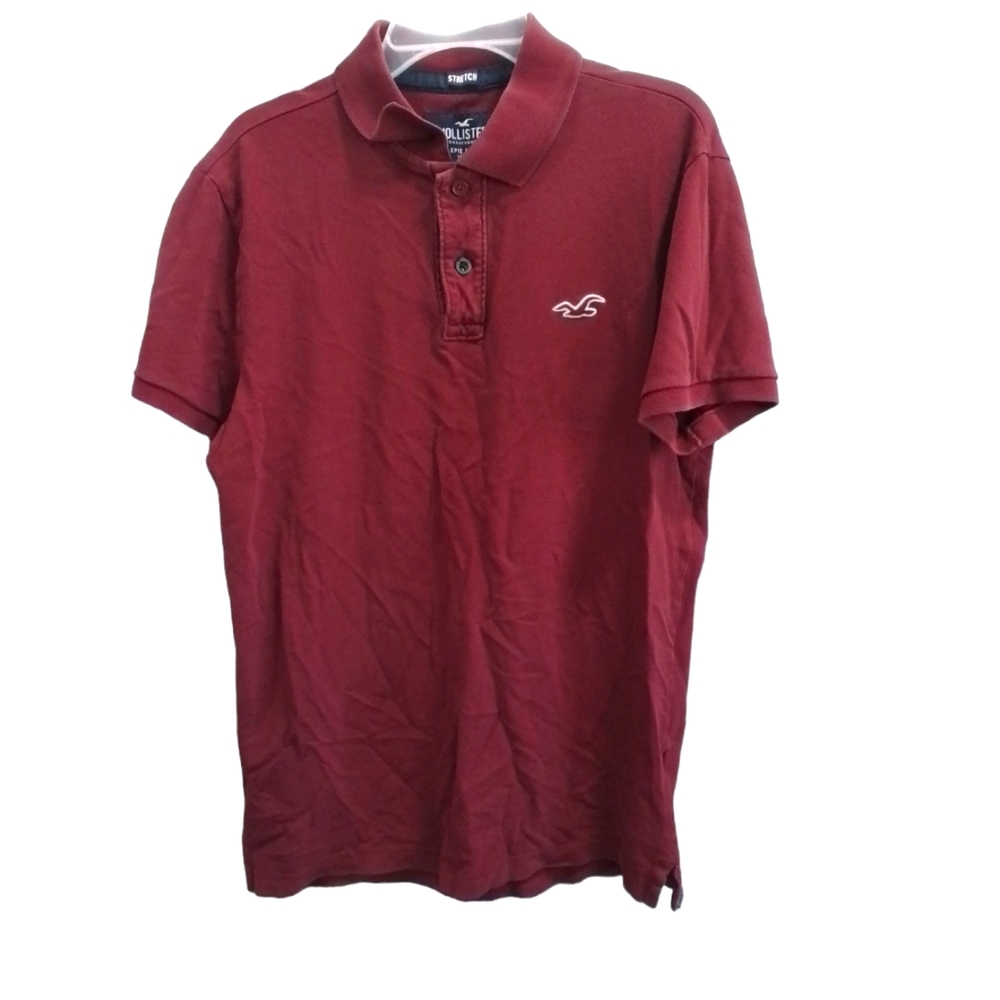 Hollister Stretch Epic Flex Polo Short Sleeve Small